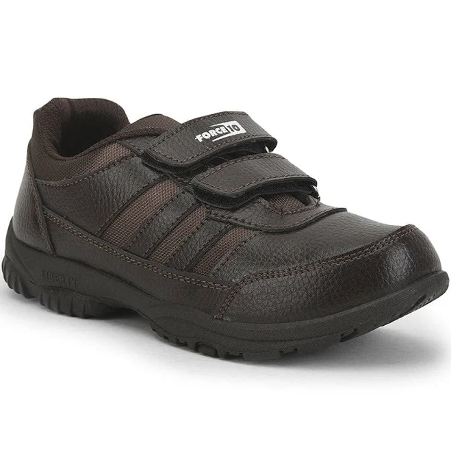 Brown Velcro School Shoes